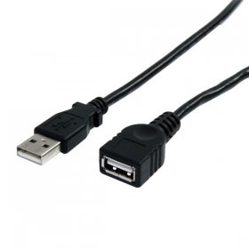 6Ft Black USB 2.0 Extension Cable A to A - M/F