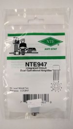 NTE947 IC, Dual Operational Amplifier, 10-Lead Metal Can