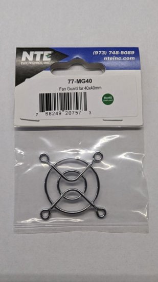 Fan Guard For 40 X 40mm Fans Metal