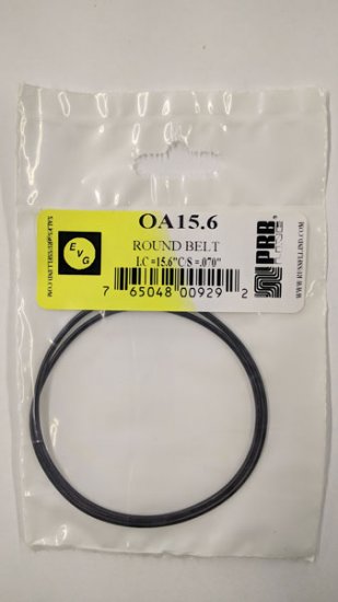 OA15.6 Round Rubber Belt 15.6\" IC, .07\" Cross Section