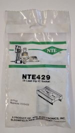 NTE429 Socket for 28 Lead DIP Type Package (2Pk)