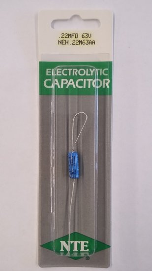 0.22uf 63V Axial Lead Electrolytic Capacitor