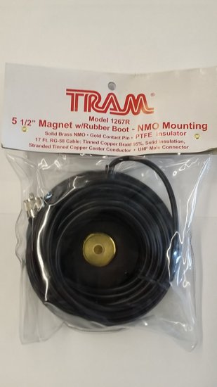 5-1/2" NMO Magnet Mount With 17Ft RG-58A/U PL-259 Plug