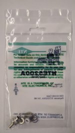 NTE5200A Zener Diode 27.0V 10W, DO-4 Anode Case