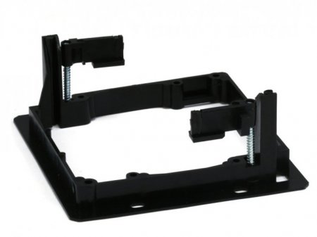 2-Gang Low Voltage Mounting Bracket (Black)