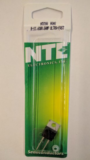 NTE598 Si Rectifier, Ultra Fast, 600V, 8A, 50NS