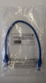 1Ft Cat5e 350MHz 24Awg UTP Ethernet Network Cable (Blue)