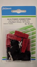 Anderson Power Pole 15A 10-Set, Red/Black 16-20Awg