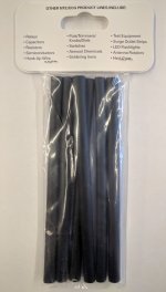 1/4" Black Heat Shrink Tubing 3:1 Ratio