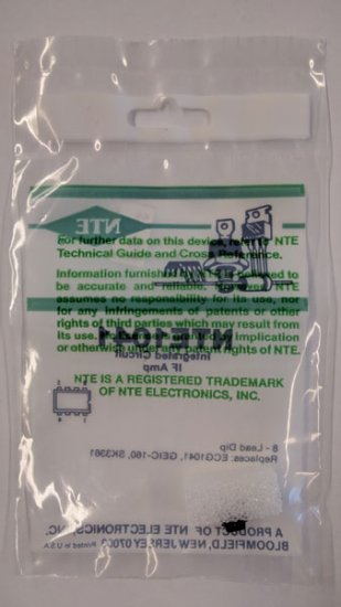 NTE1041 IC, FM IF Amplifier, 8-Lead DIP