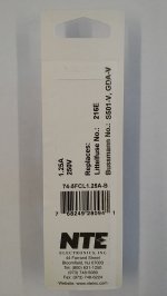 1.25 Amp (GDA-V) Axial Ceramic Fuse (5Pk) Fast Acting 5x20mm