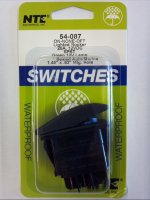 Green 12V Inc Lighted Rocker Switch SPST On-None-Off 12V 20A
