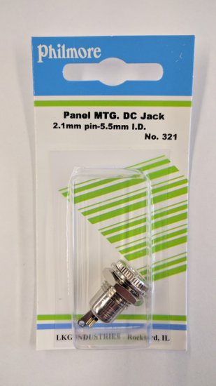 2.1mm/5.5mm Size "M" Coaxial Power Jack Panel Mount