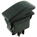 Blue 12V Inc Lighted Rocker Switch SPST On-None-Off 12V 20A