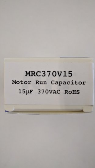15uF 370VAC Motor Run Capacitor AC Metallized .25" 4-Way Q.C.