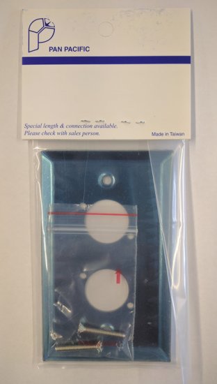 Dual Port Stainless Wall Plate For Square XLR