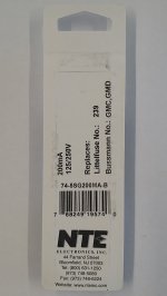 0.2 Amp (200mA) GMD Glass Fuse (5Pk) Slow Blow 5x20mm