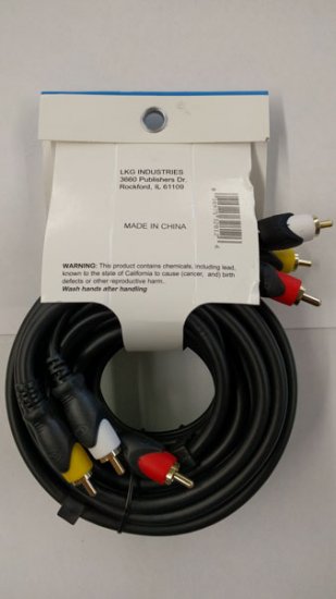 12Ft Composite A/V Cable