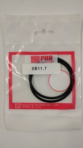 OB11.7 Round Rubber Belt 11.7" IC, .103" Cross Section