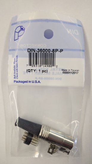 8-Pin Din Plug Metal Shell