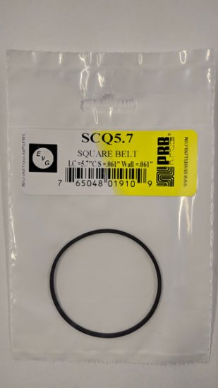 SCQ5.7 Square Belt 5.7\" IC, .061\" CS, .061\" Wall Thickness