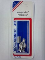 BNC Plug 3-Piece Crimp-On RG-8X