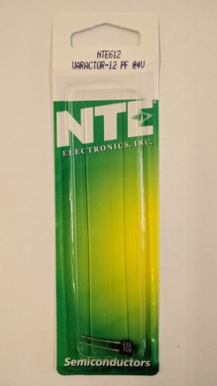 NTE612 Varactor Diode, Tuning Diode, 12pf@4V, 30V, 200mA