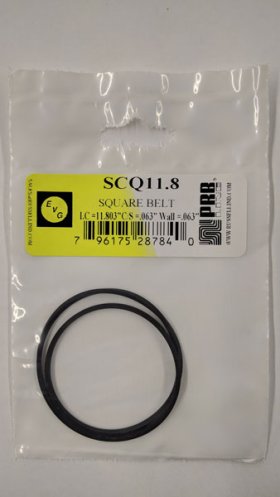 SCQ11.8 Square Belt 11.8" IC, .063" CS, .063" Wall Thickness