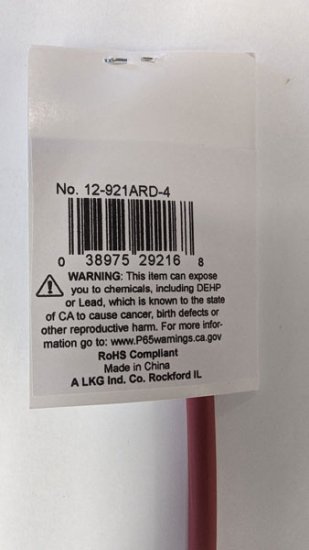 3/16" Red 48" Dual Wall 3:1 Polyolefin Heat Shrink w/Adhesive