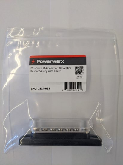 Blue Sea 2314 Common 100A Mini BusBar 5 Gang with Cover