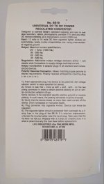 Universal 12VDC Converter 3,6,9,12VDC