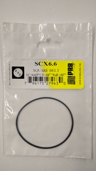 SCX6.6 Square Belt 6.619\" IC, .047\" CS, .047\" Wall Thickness