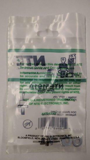 NTE5191A Zener Diode 15.0V 10W, DO-4 Anode Case