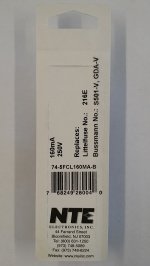 0.16 Amp (160mA) GDA-V Axial Ceramic Fuse 5Pk Fast Acting 5x20mm