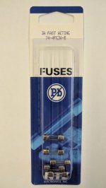 3 Amp (2AG) Fuse (5Pk) Fast Acting 4.5x15mm