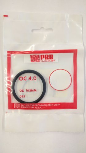 OC4.0 Round Rubber Belt 4.0" IC, .139" Cross Section
