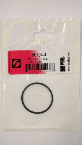 SCQ4.3 Square Belt 4.3" IC, .065" CS, .065" Wall Thickness