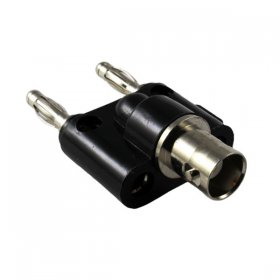 BNC Jack to Dual Banana Plugs 0.75" Center