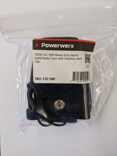 TERA CSC-500 Heavy Duty Nylon Solid Case w/Stainless Belt Clip