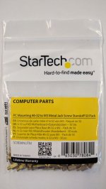 Replacement PC Mounting #6-32 to M3 Metal Jack Screw Standoff 50