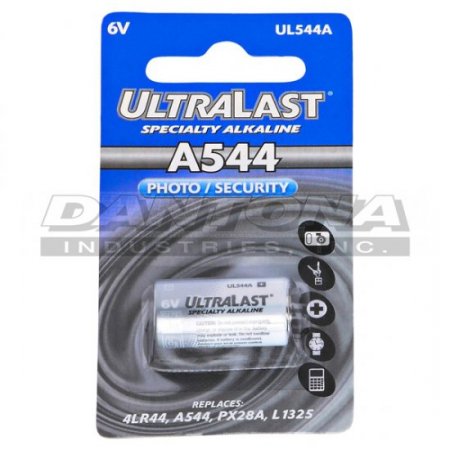 A544 UltraLast 6V Alkaline Cylindrical Cell Battery
