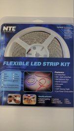 Flexible LED Strip Kit White 16.4Ft IP65 300 w/Power Supply
