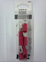 Ring Terminal Insulated Vinyl (PVC) 8Awg #10 Stud (10Pk)
