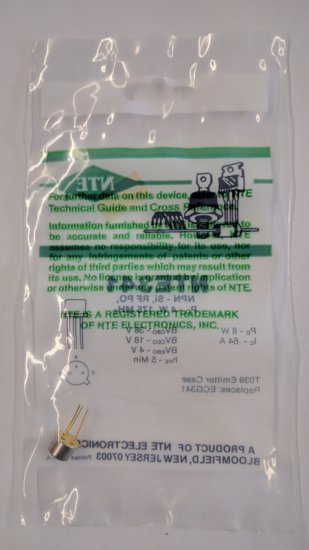 NTE341 T-NPN, Si, RF Power Output, High Freq (PO 4W, 130-175MHz)