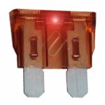 7.5 Amp Brown (ATC) Lighted Blade Fuse 32V (5Pk) Fast Acting