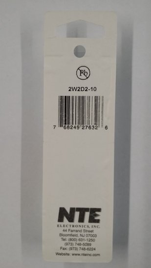 2.2 Ohm 2 Watt Metal Oxide Film Resistor (10Pk) 5% Tolerance