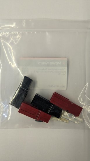 75 Amp Red/Black Anderson Powerpole Connectors (6Awg, 2 Sets)
