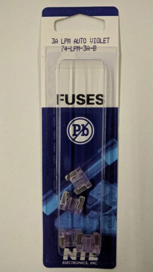 3 Amp Violet (APS) Low Profile Mini-Blade Fuse 32V (5Pk)