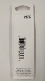 02-N104-1 Thermistor NTC 100K Ohm, Radial,B Value=4400 (5Pk)