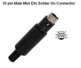 10Pin Mini Din Plug